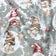 Katoenen stof - Kerstkabouters rood