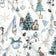 Katoenen stof - Kerstsfeer, wit