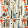 Katoenen stof - Bosdieren Beige