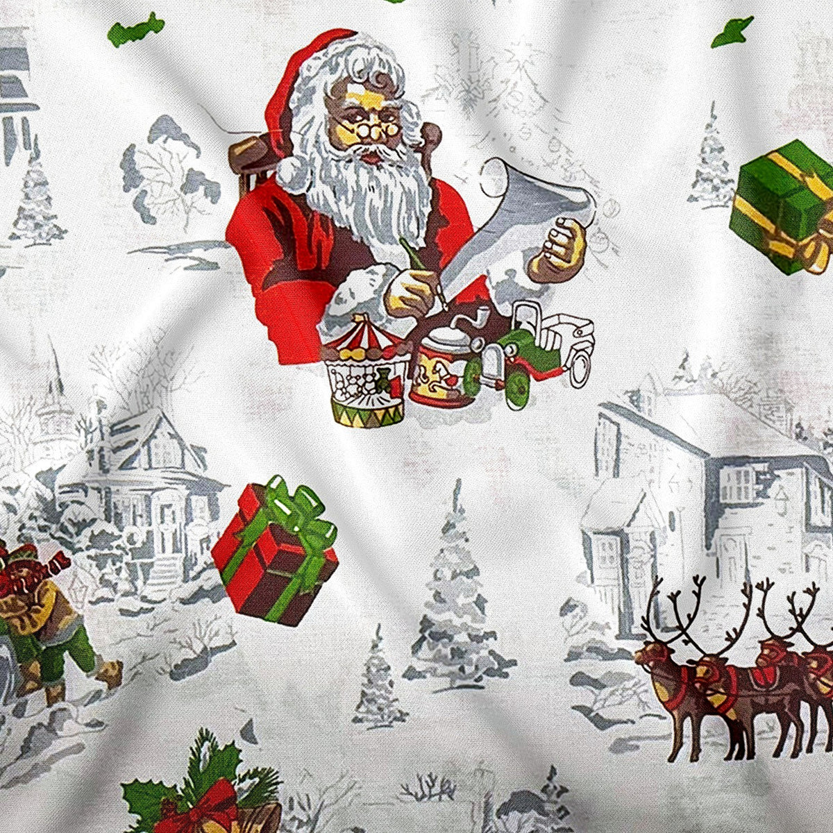 Katoenstof - Kerstman