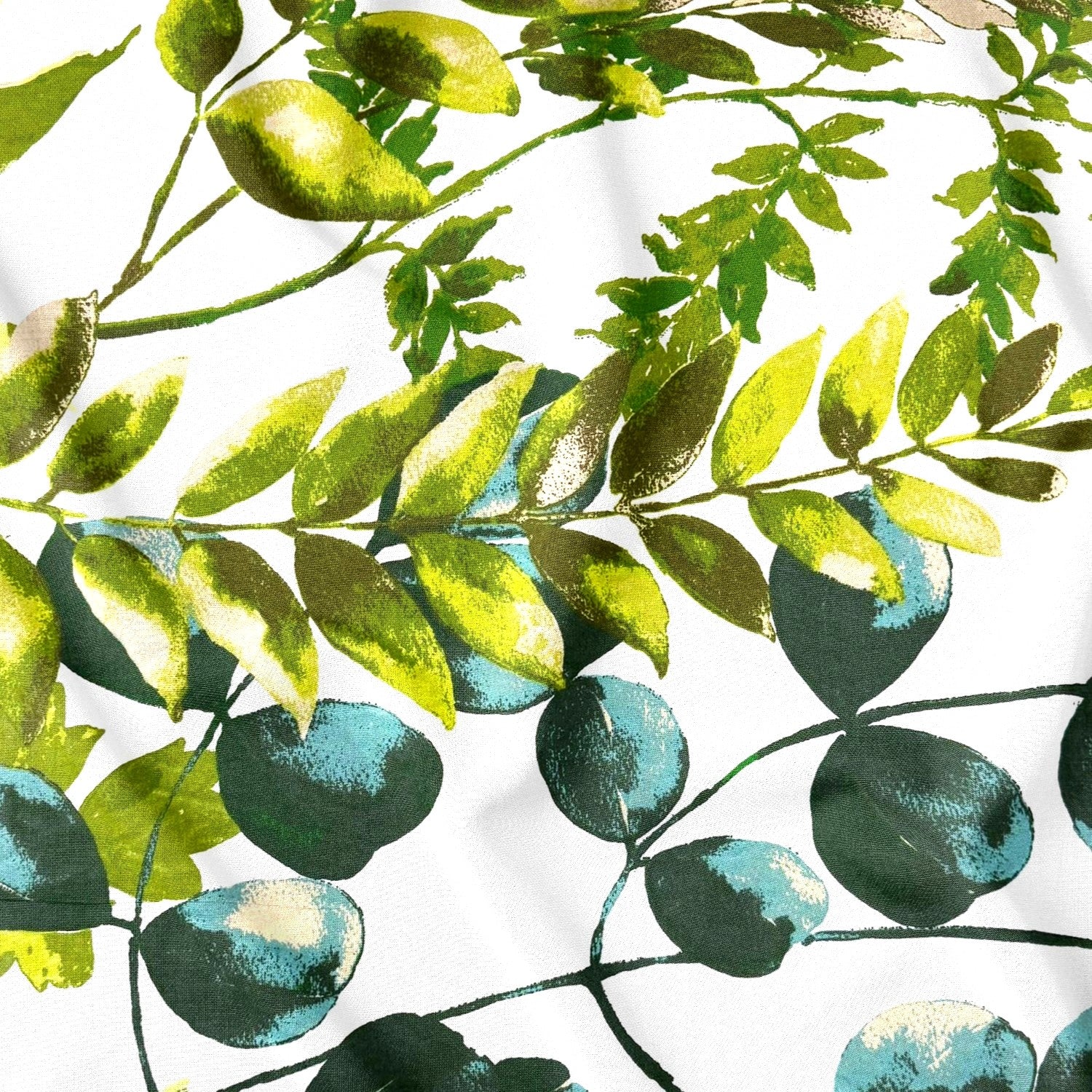 Katoenen stof - Herbarium op wit