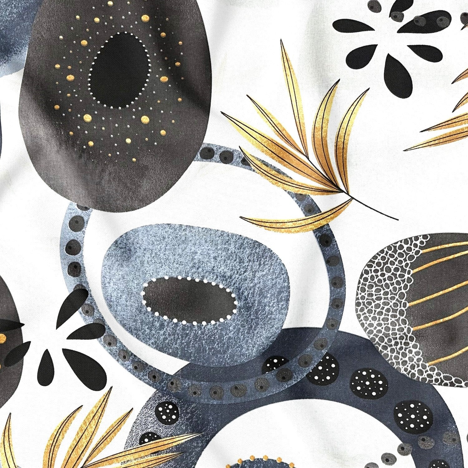 Cotton Fabric - Abstraction Gray