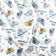 Katoenen stof - Chameleon, blauw