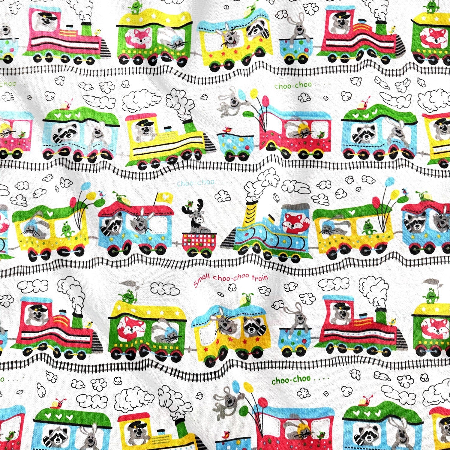 Cotton Fabric - Choo-choo