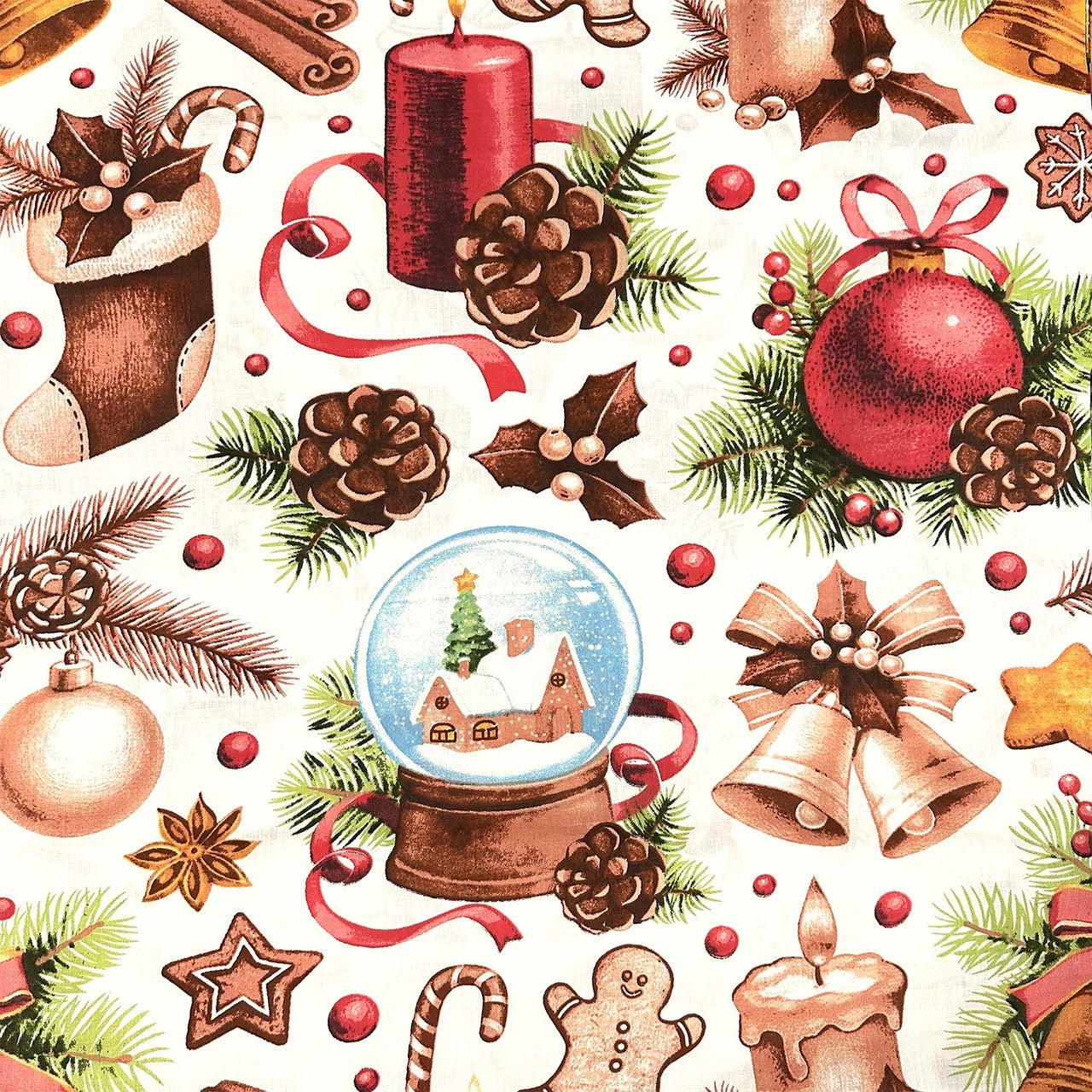 Cotton Fabric - Christmas Decor