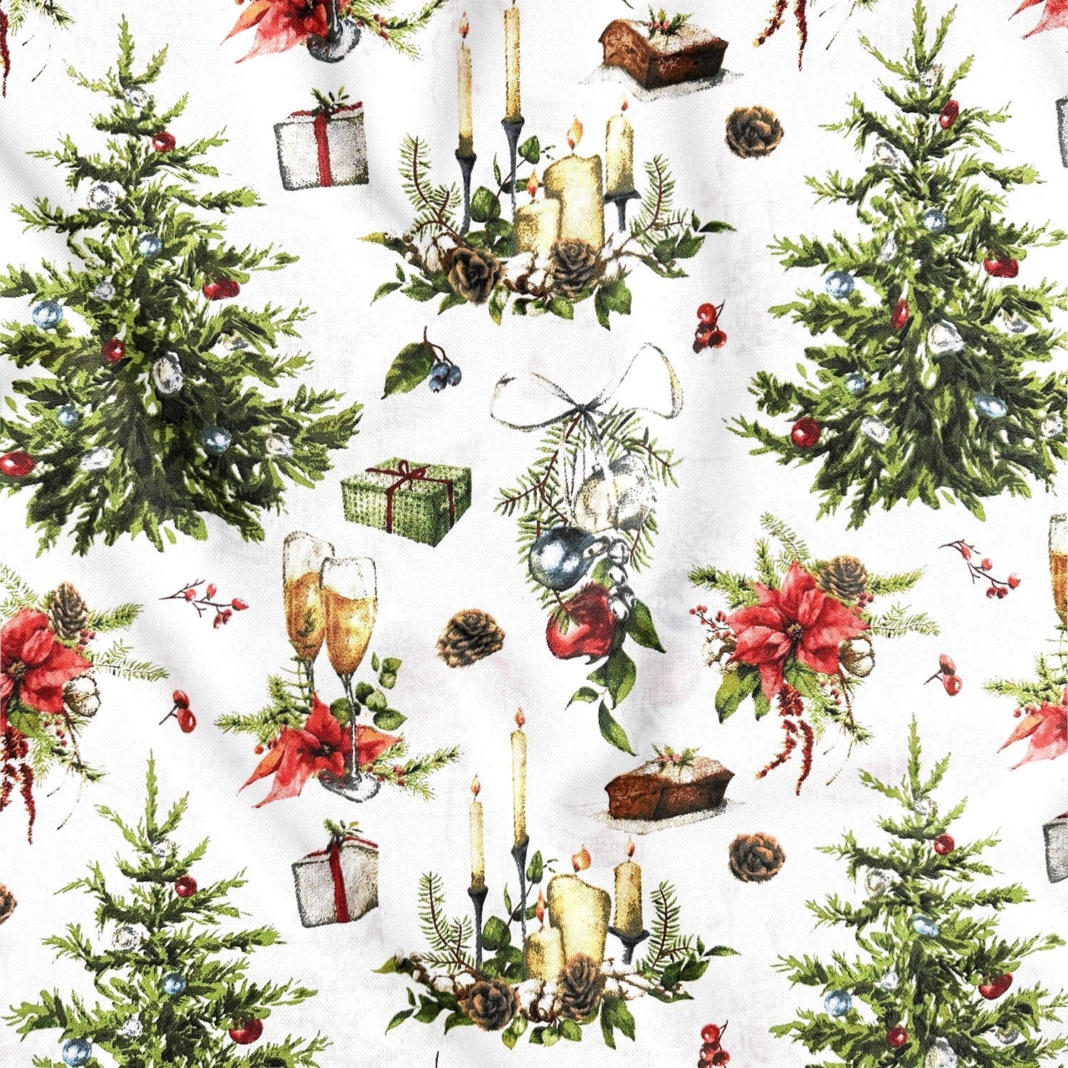 Cotton Fabric - Christmas Eve