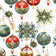 Katoenen stof - Kerstmis decoratieve witte kerstballen