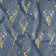 Katoenen stof - Dromenvangers en stippen marineblauw