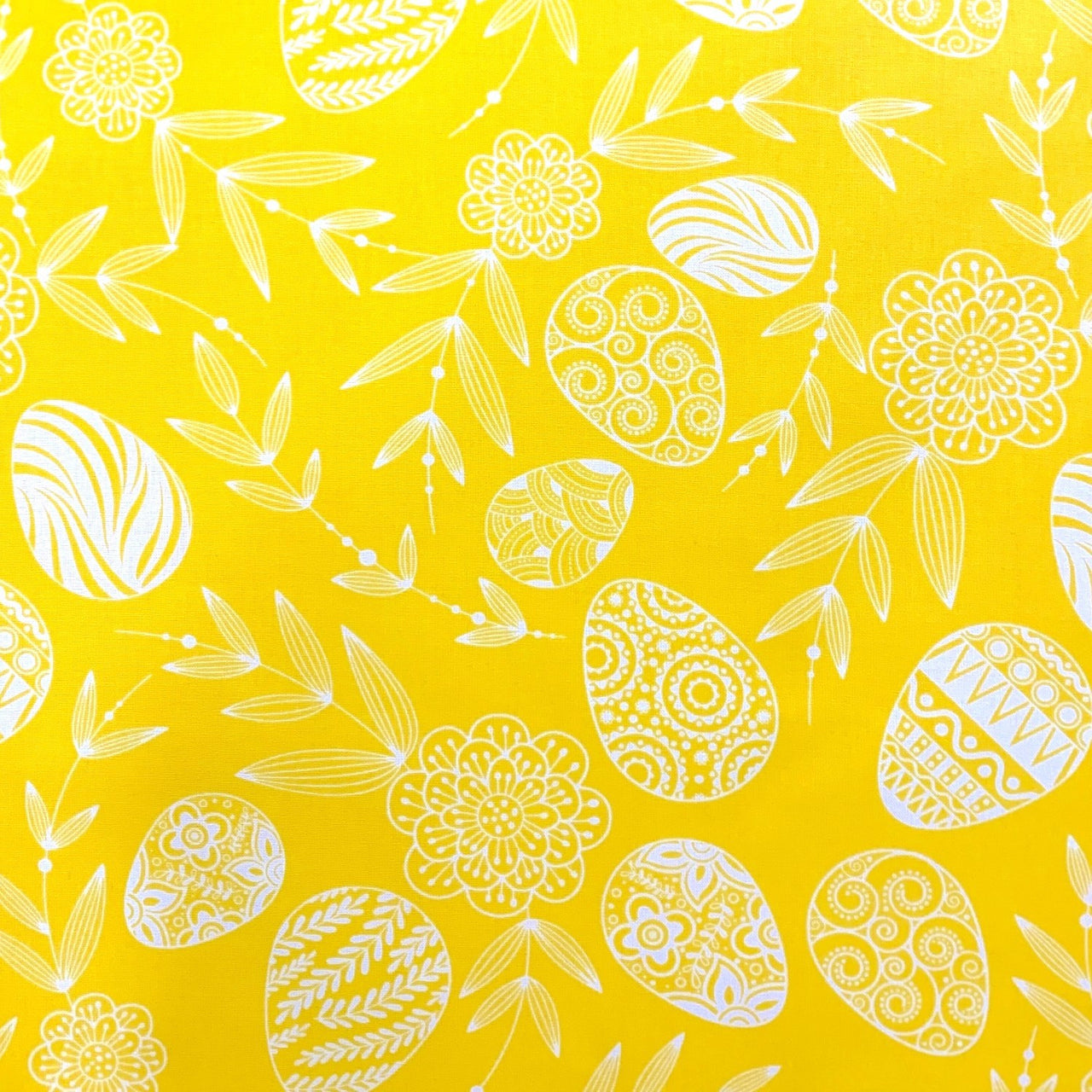 Cotton Fabric - Easter, Yellow