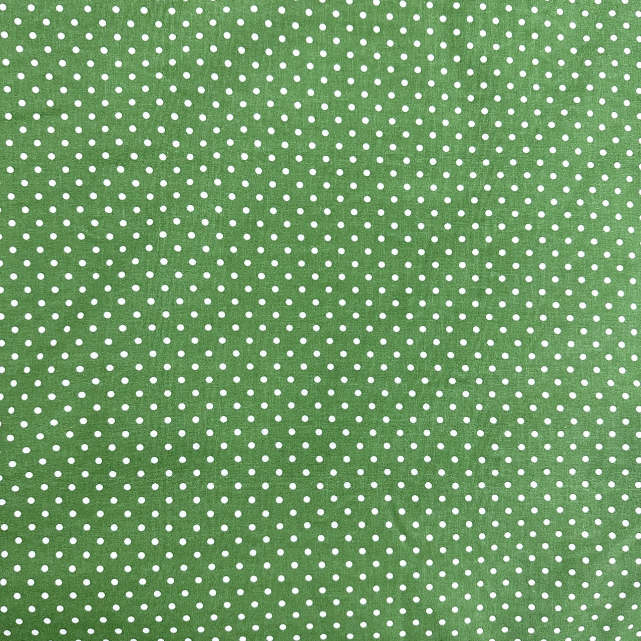 Cotton Fabric - Green Dots 4 mm