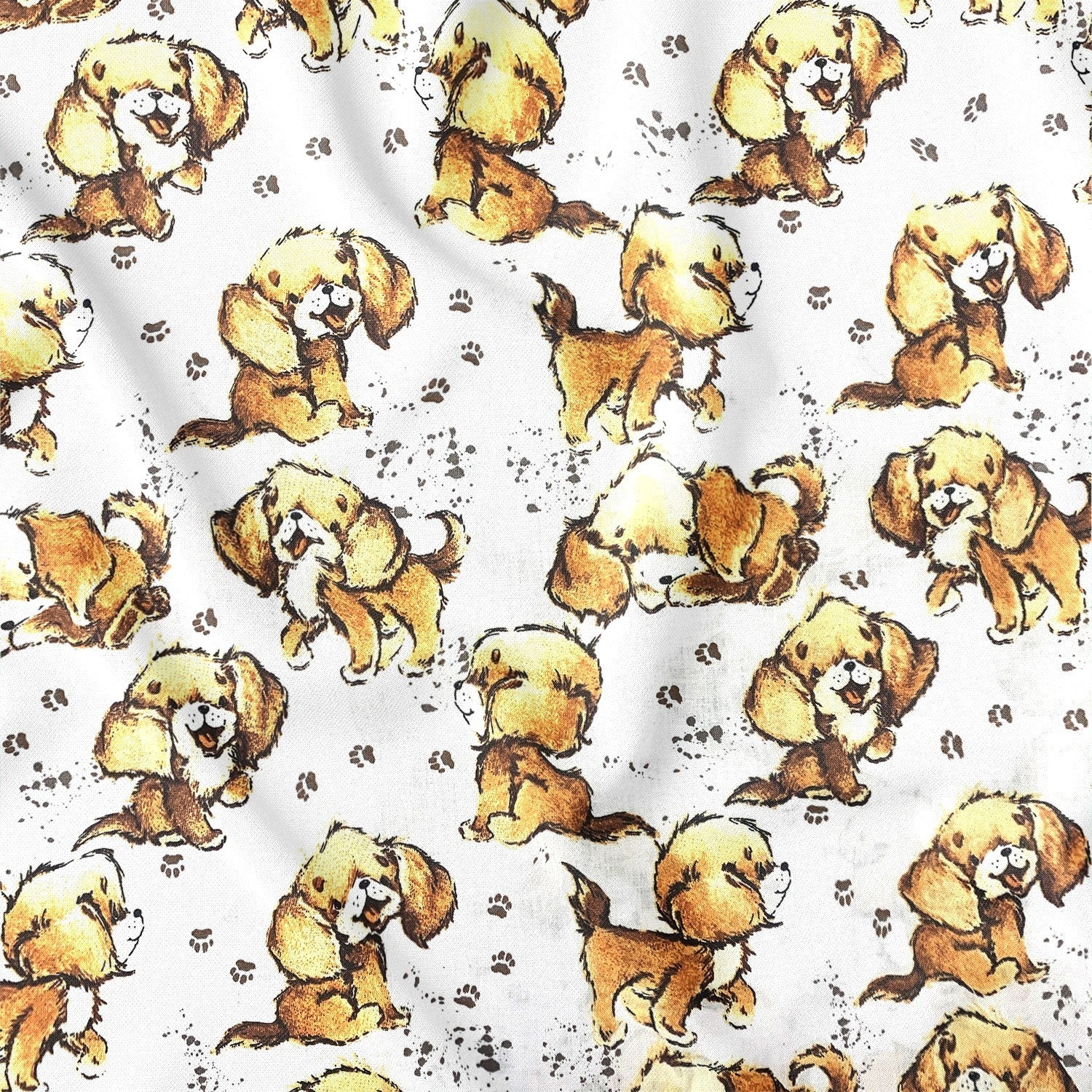 Cotton Fabric - Little Dogs