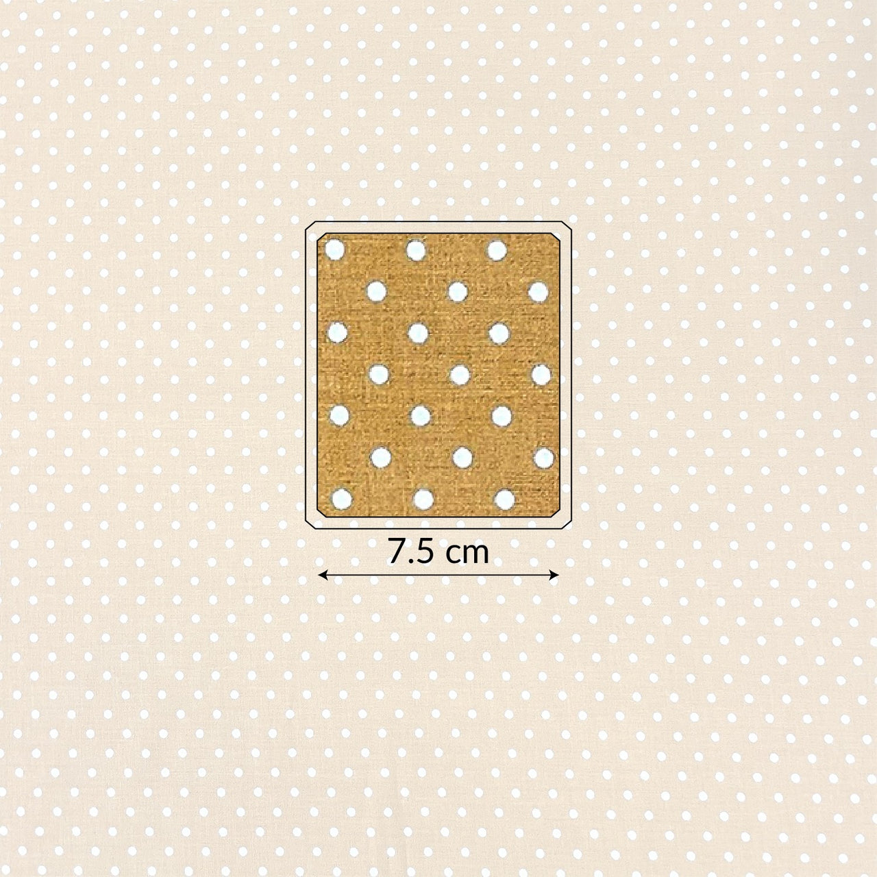 Cotton Fabric - Mustard Dots 4 mm