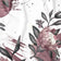 Katoenen stof - Protea bloem, bordeaux