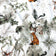 Katoenen stof - Winterlandschap, groen