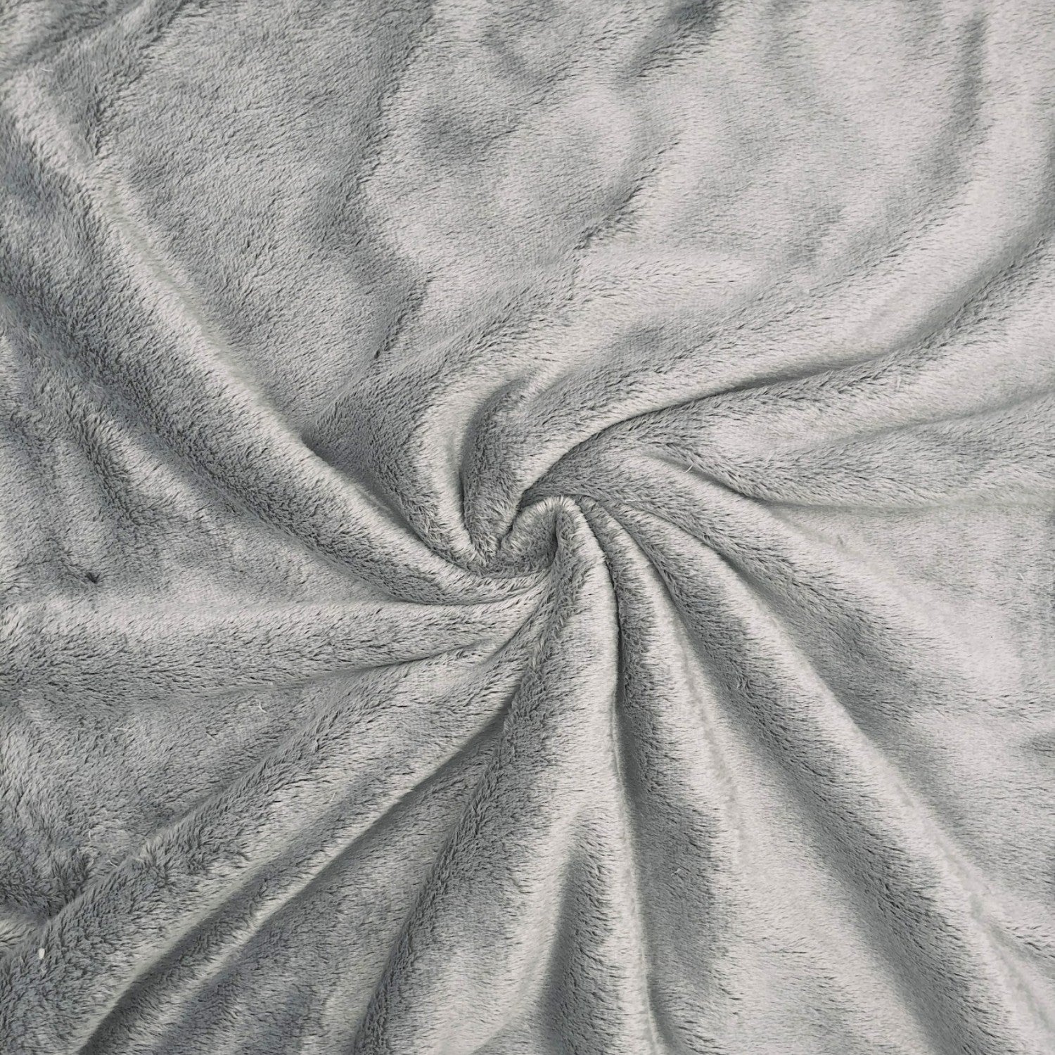 Knitted Fur Fabric - Grey