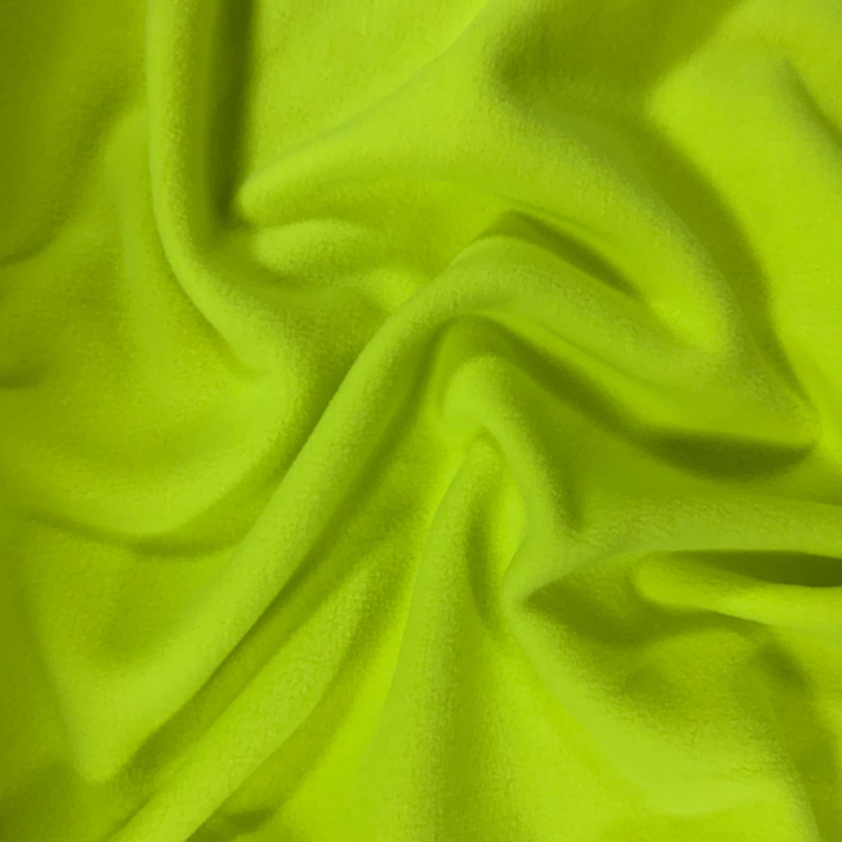 Knitted Polar Fleece Fabric - NEON Green