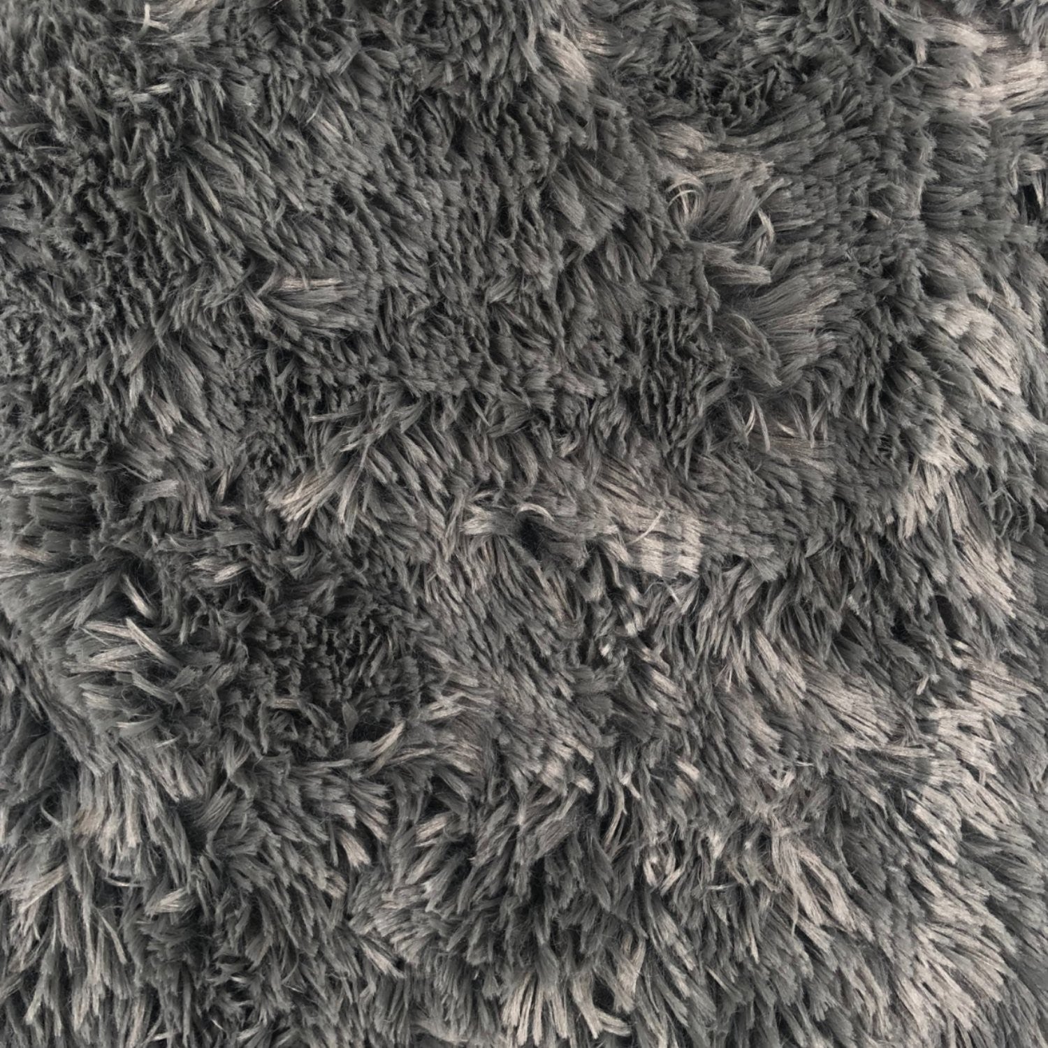 Knitted Shaggy Fabric - Graphite