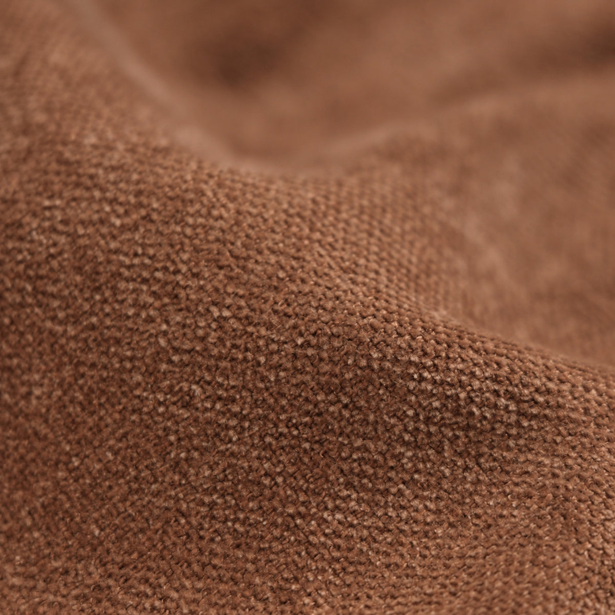 Chenille meubelstof STORM - Roestbruin