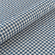 Meubelstof Houndstooth - Zwart-Blauw