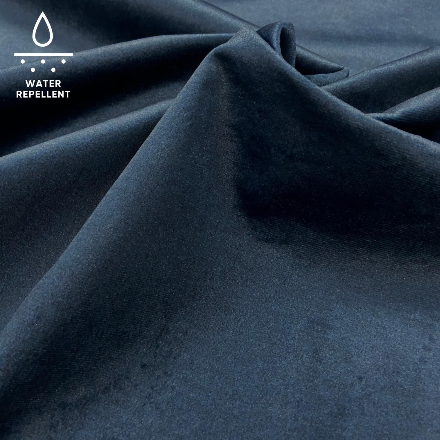 Upholstery Fabric MONOLITH Velour - Navy Blue