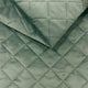 Meubelstof Gewatteerde Velours Ruit 5x5 - Mint