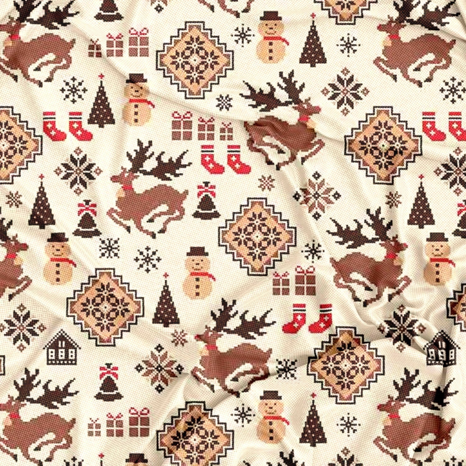 Water Resistant Christmas Fabric Oxford - 50172