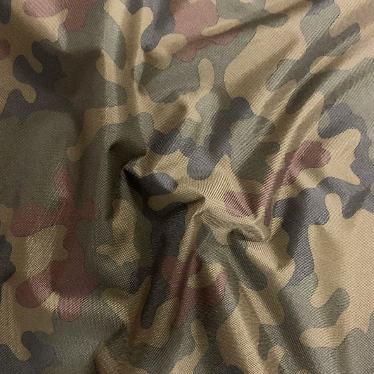Water Resistant Fabric Oxford - Brown Camo II