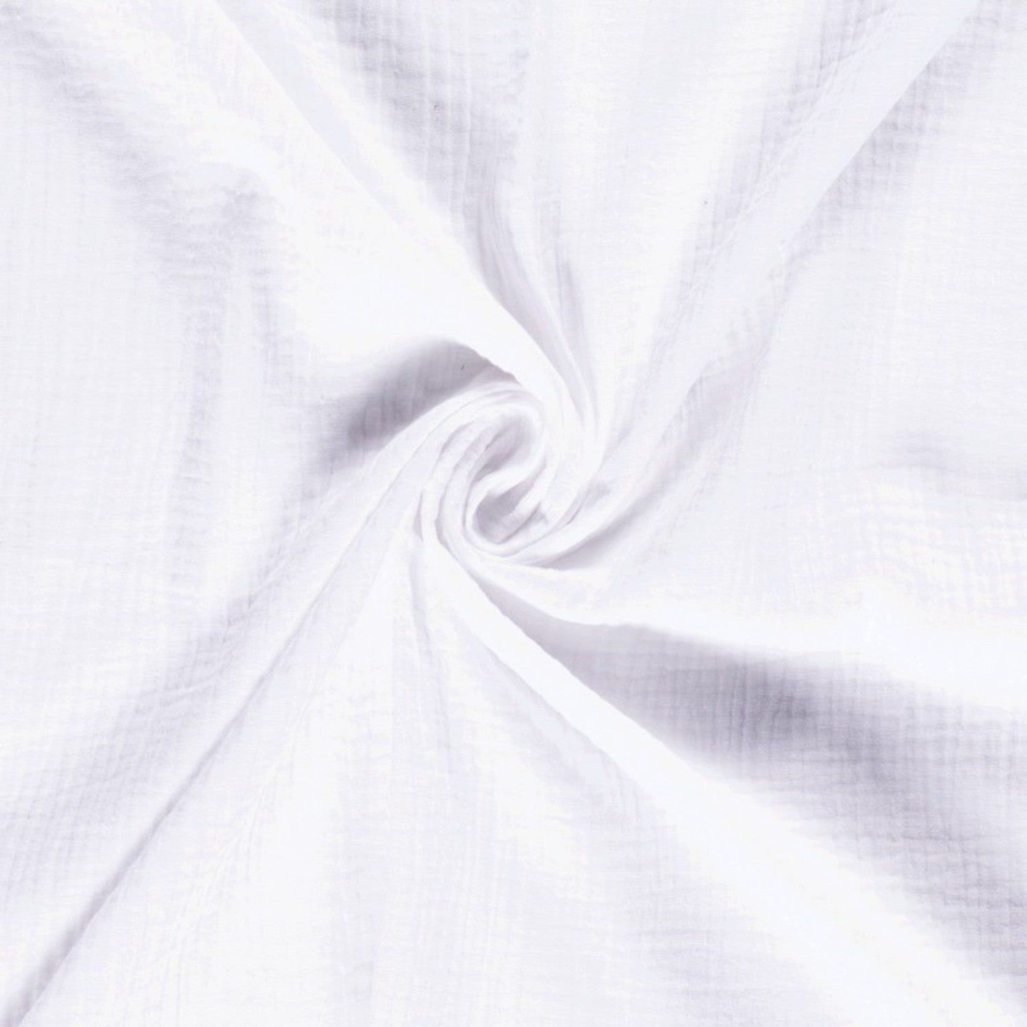 Katoenen dubbele mousseline - wit